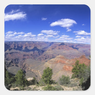 Pegatina Cuadrada EE. UU., Arizona, Parque Nacional del Gran Cánion,