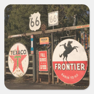 Pegatina Cuadrada EE. UU., Arizona, Sedona: Carteles Antiguos de Pub