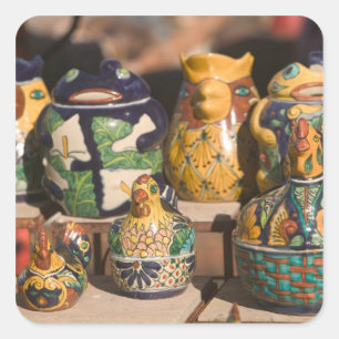 Pegatina Cuadrada EE.UU., Arizona, Tubac: Primer Ministro de Arizona