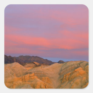 Pegatina Cuadrada EE. UU., California, Parque Nacional Death Valley.