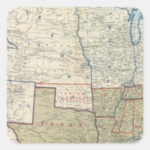 Pegatina Cuadrada EE.UU. dic. 1861