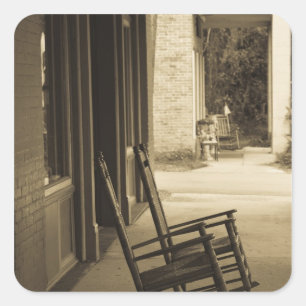 Pegatina Cuadrada EE.UU., Florida, Micanopy, asentamiento interior m