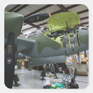 Pegatina Cuadrada EE. UU., Kentucky, Middlesboro: The Lost Squadron,