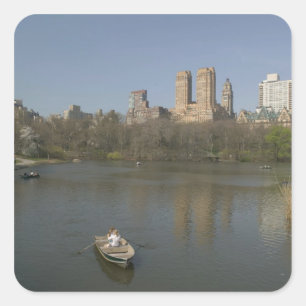 Pegatina Cuadrada EE. UU., Nueva York, Nueva York City, Manhattan: 1