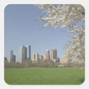 Pegatina Cuadrada EE.UU., Nueva York, Nueva York, Manhattan:19