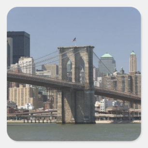Pegatina Cuadrada EE.UU., Nueva York, Nueva York, Manhattan: 21