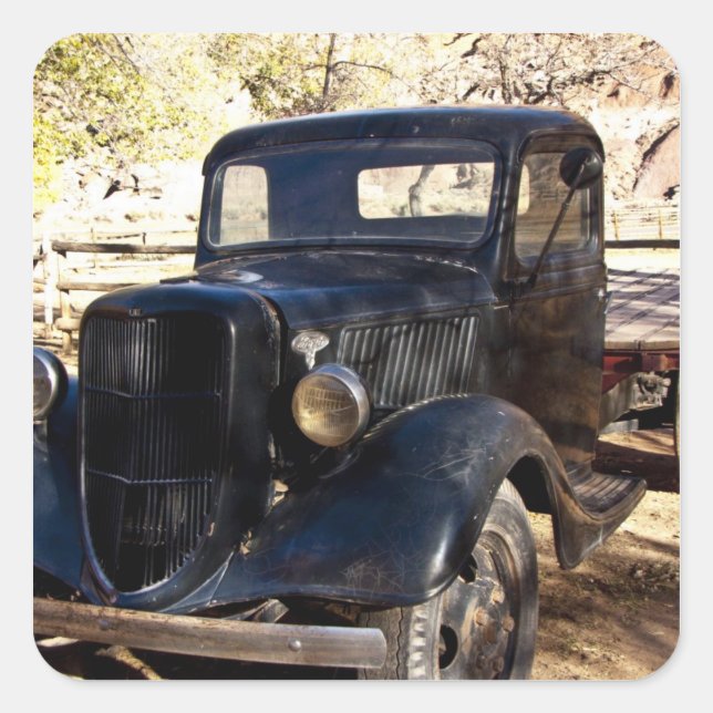 Pegatina Cuadrada EE.UU., Utah, Parque Nacional Capitol Reef, Scenic (Anverso)