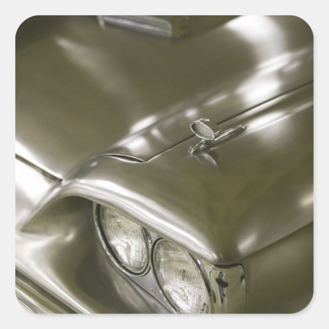 Pegatina Cuadrada EEUU, Ohio, Cleveland: Histórico de la Reserva Occ (Anverso)