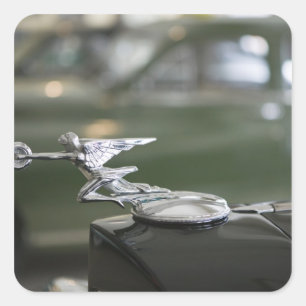 Pegatina Cuadrada EEUU, Ohio, Dayton: Museo de Paquetes de Estados U