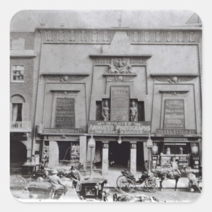 Pegatina Cuadrada Egipcio Pasillo, Piccadilly 1895