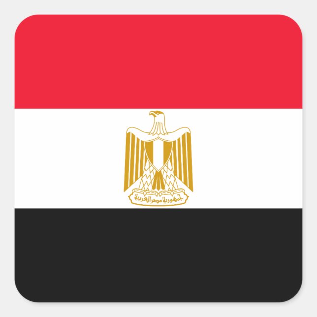 Pegatina Cuadrada Egipto (Anverso)