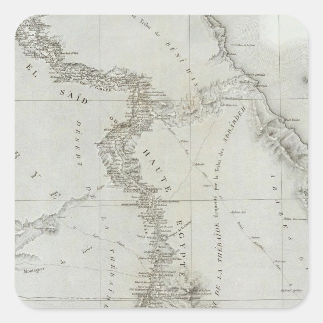 Pegatina Cuadrada Egipto 10 (Anverso)