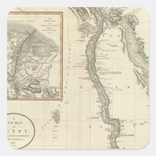 Pegatina Cuadrada Egipto 8