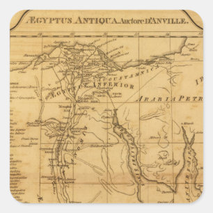 Pegatina Cuadrada Egipto antiguo 3