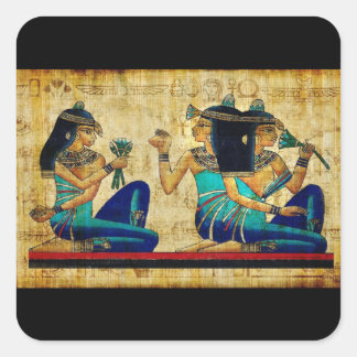 Pegatina Cuadrada Egipto antiguo 6