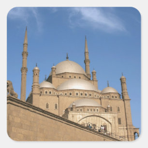Pegatina Cuadrada Egipto, El Cairo, Ciudadela, Mezquita de Muhammad 