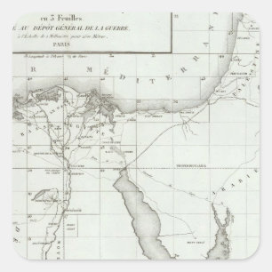 Pegatina Cuadrada Egipto y Palestina