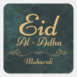 PEGATINA CUADRADA EID AL ADHA MUBARAK 2025