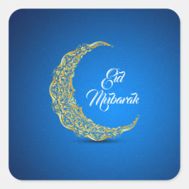 Pegatina Cuadrada Eid Mubarak / Ramadán