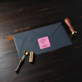 Pegatina Cuadrada Eid Saeed personalizado