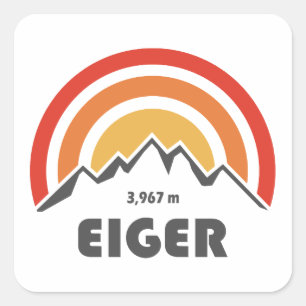 Pegatina Cuadrada Eiger