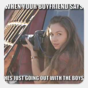 Pegatina Cuadrada Ejemplo