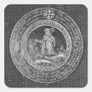 Pegatina Cuadrada El abogado