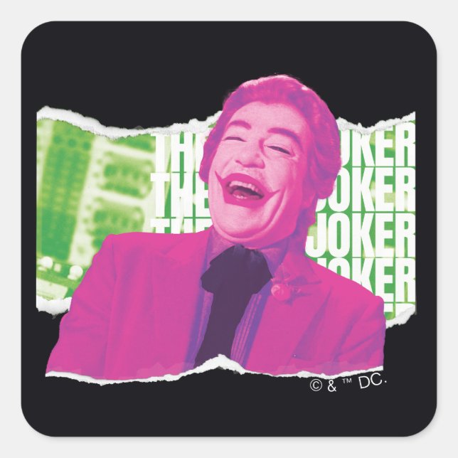 Pegatina Cuadrada El álbum del Joker Risas (Anverso)