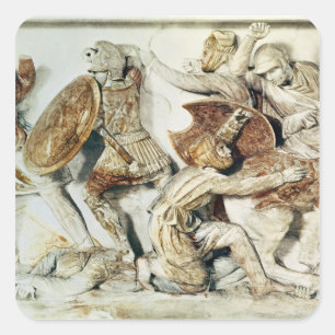 Pegatina Cuadrada El Alexander Sarcophagus