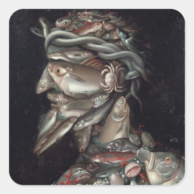 Pegatina Cuadrada El Almirante (Anverso)