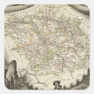 Pegatina Cuadrada El amanecer