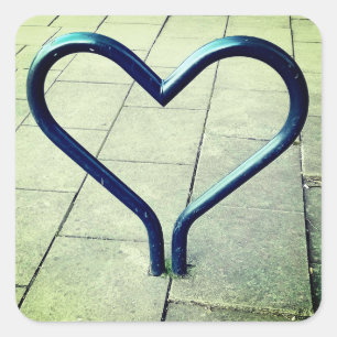 Pegatina Cuadrada El amor en la ciudad