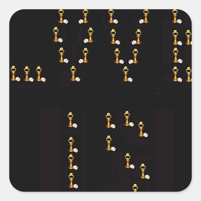 Pegatina Cuadrada El amor es (Anverso)