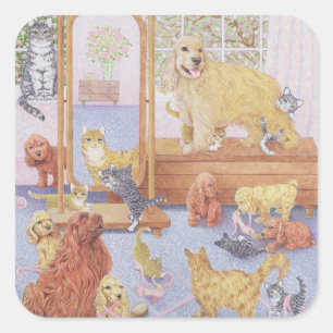 Pegatina Cuadrada El amor no conoce límites