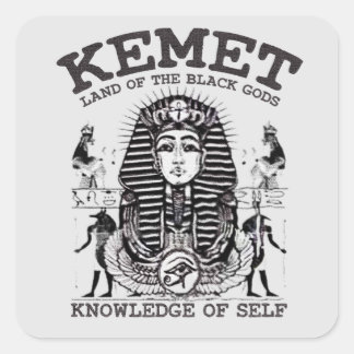 Pegatina Cuadrada El antiguo Egipto kemet historia negra