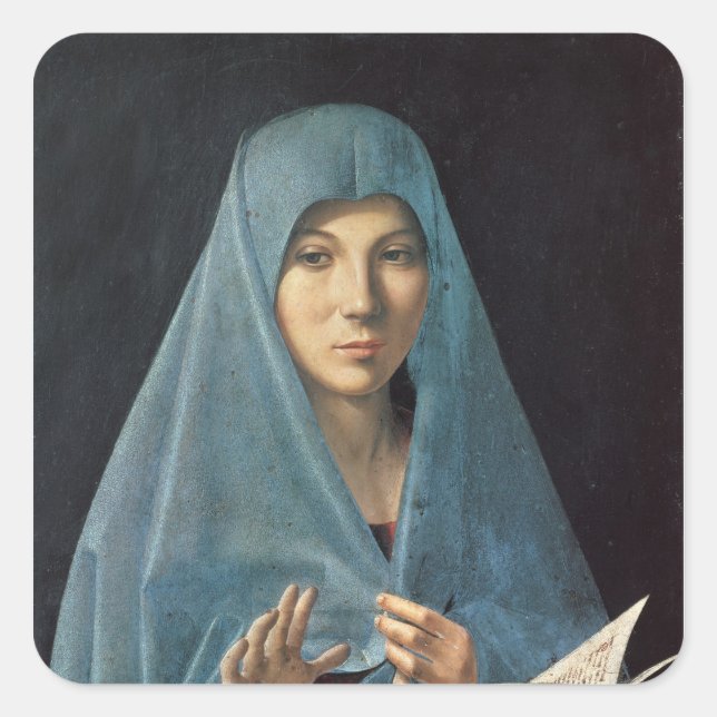 Pegatina Cuadrada El anuncio, 1474-75 (Anverso)