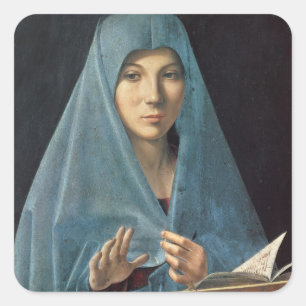 Pegatina Cuadrada El anuncio, 1474-75 (aceite en el panel)