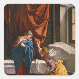Pegatina Cuadrada El anuncio, c.1623