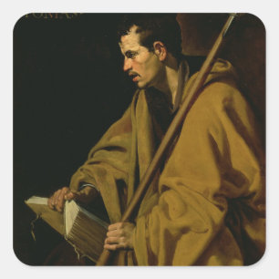 Pegatina Cuadrada El apóstol St Thomas, c.1619-20
