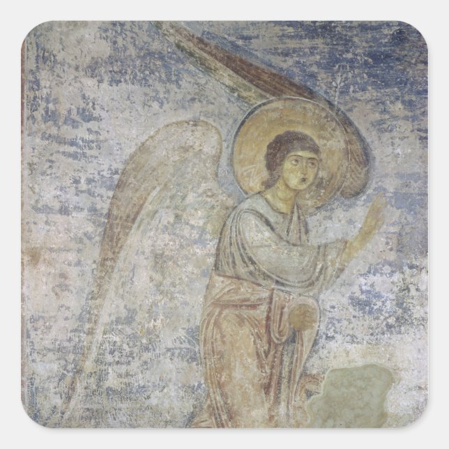 Pegatina Cuadrada El Arcángel Gabriel (Anverso)