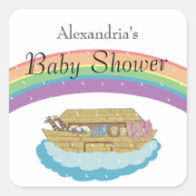 El arco iris negro retro en Baby Shower