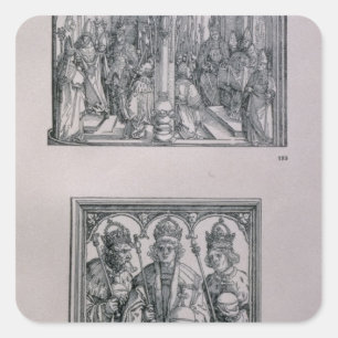 Pegatina Cuadrada El arco triunfal del emperador Maximiliano I