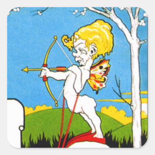Pegatina Cuadrada El Arquero