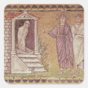 Pegatina Cuadrada El ascenso de Lázaro