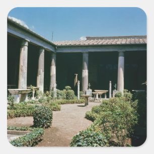 Pegatina Cuadrada El atrio, casa del Vettii