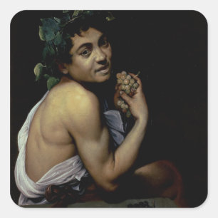 Pegatina Cuadrada El Bacchus enfermo, 1591