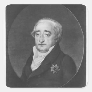 Pegatina Cuadrada El barón Karl von Stein