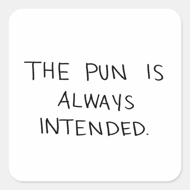 Pegatina Cuadrada El bollo siempre está pensado (Anverso)