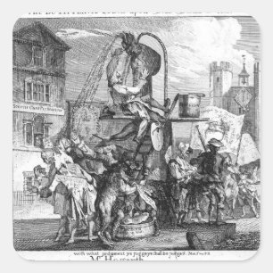 Pegatina Cuadrada El Butifyer, un toque a los tiempos, 1762