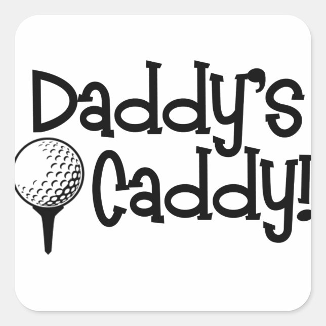Pegatina Cuadrada El Caddy de Papi (Anverso)